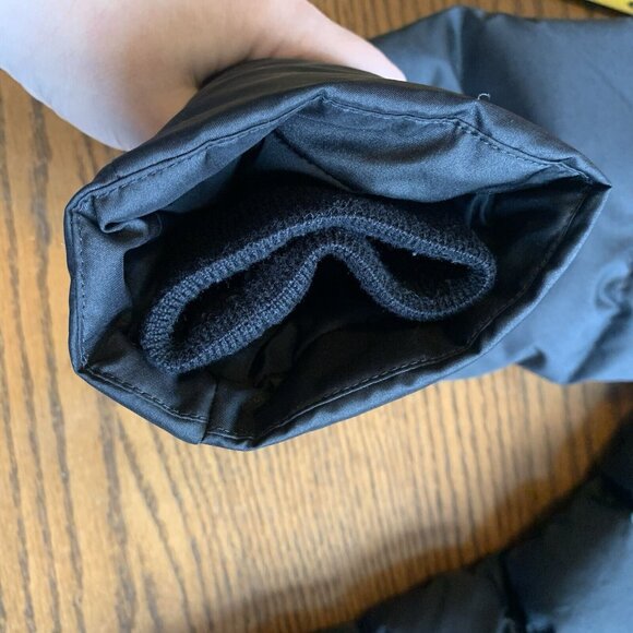 Lands' End Women’s Long Black Down Puffer Coat Jacket Small 6-8 - Picture 9 of 11